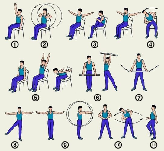 Một tập hợp các bài tập cho bệnh xương khớp